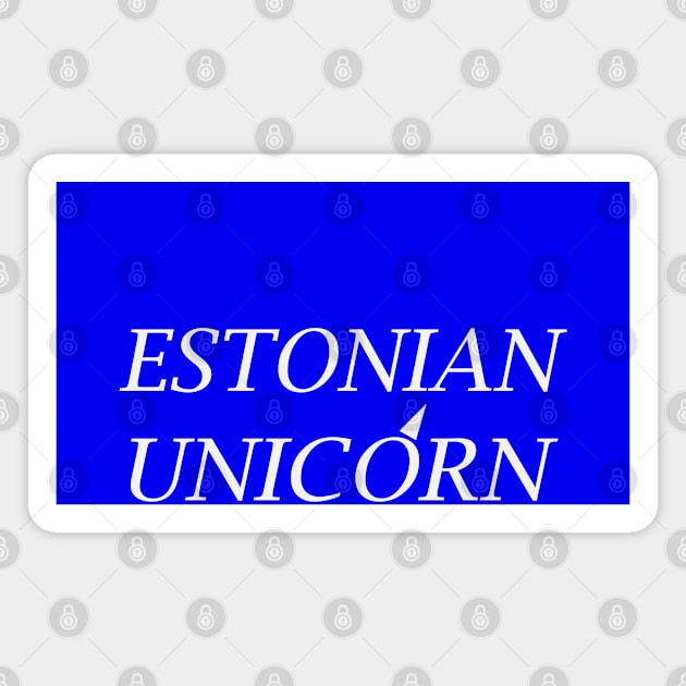 Estonian Unicorn Magnet by Johka